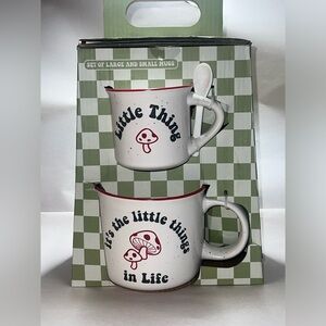 Set of Large and Small Mugs